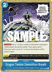 Dragon Twister Demolition Breath - OP04-057 - UC - (Kingdoms of Intrigue Pre-release Promo)
